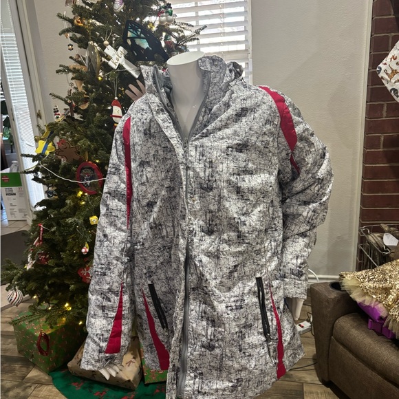 below zero Jackets & Blazers - Stylish Gray and Pink Winter Jacket